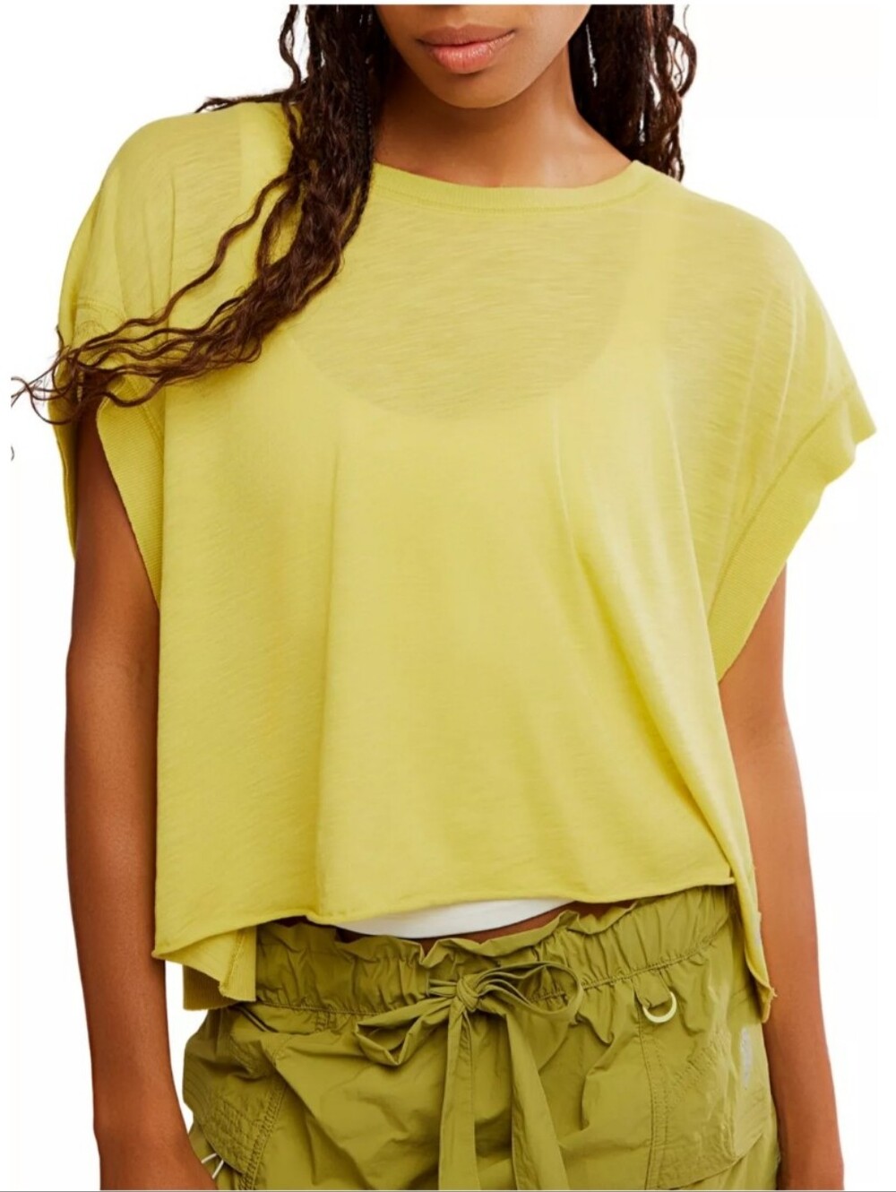 FP Movement My Time Layer Top In Honeydew, NWT